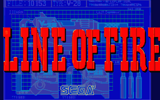 Line of Fire title screen for Atari ST